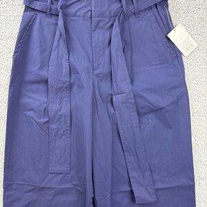 Women’s Dark Blue Tie Top Wide Leg Pants